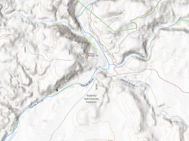 USGS topographic map of Yavapai County