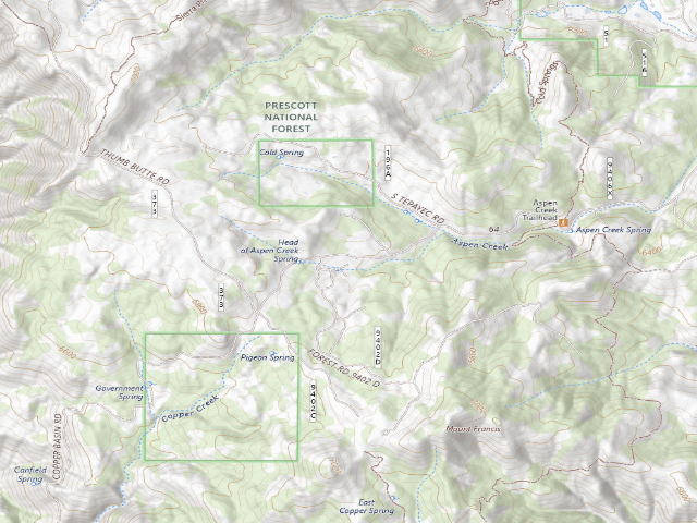 USGS topographic map of Yavapai County
