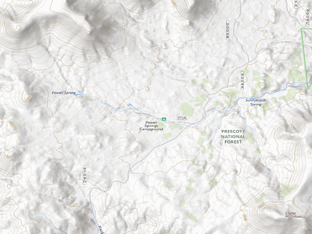 USGS topographic map of Yavapai County