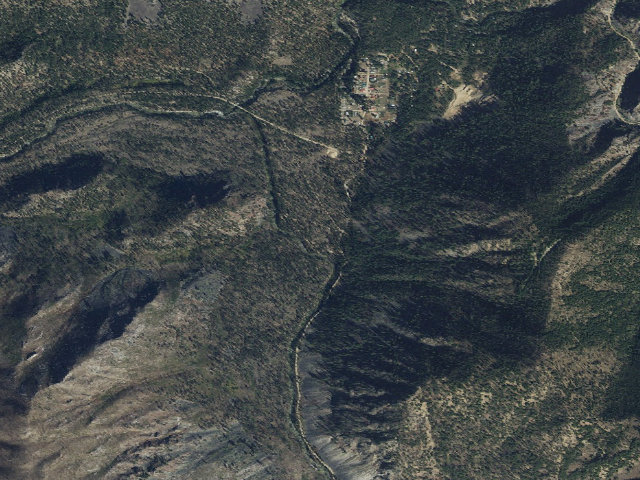 Aerial image of Yellow Pine Campground