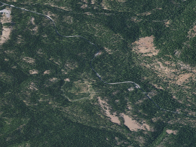 Aerial image of Yellow Pine Campground