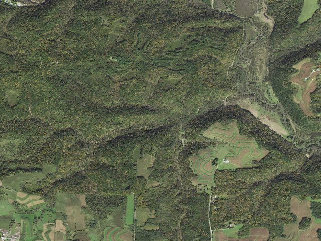 Aerial image of Yellow River State Forest - Brown's Hollow Camp