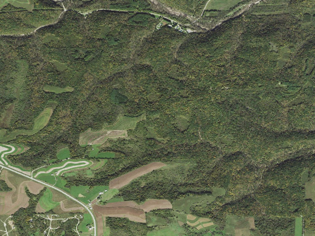 Aerial image of Yellow River State Forest - Camp John Schultz