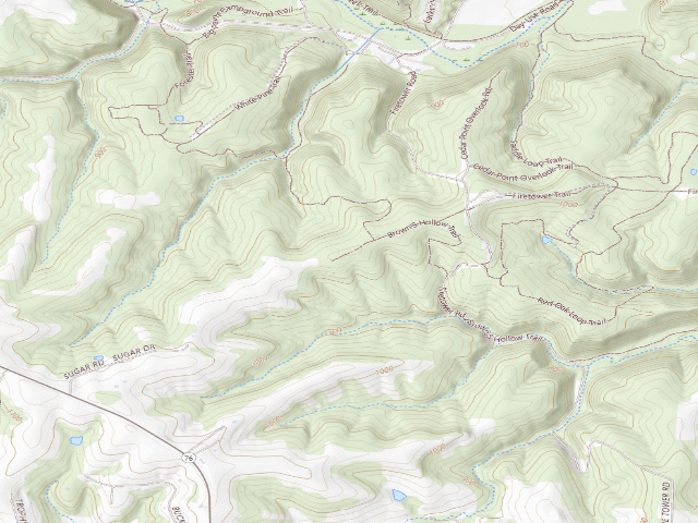 USGS topographic map of Yellow River State Forest - Camp John Schultz