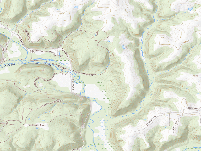 USGS topographic map of Yellow River State Forest - Heffern's Hill Camp