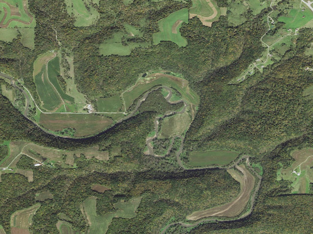 Aerial image of Yellow River State Forest - Ridgetop Canoe Campsite