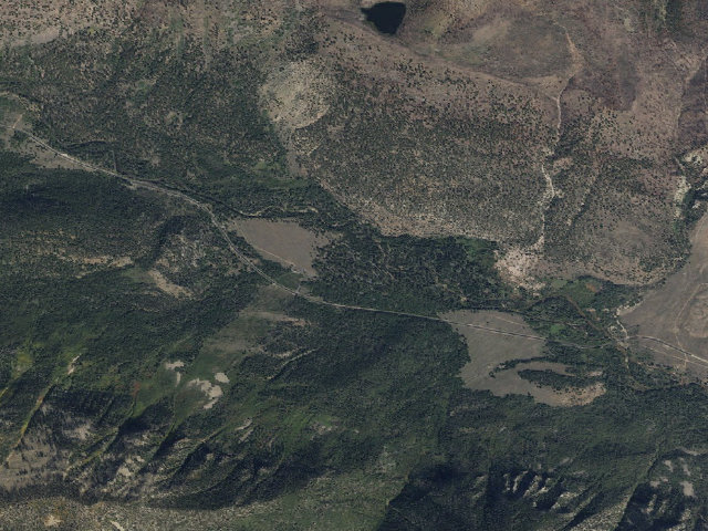 Aerial image of Yellowpine Campground