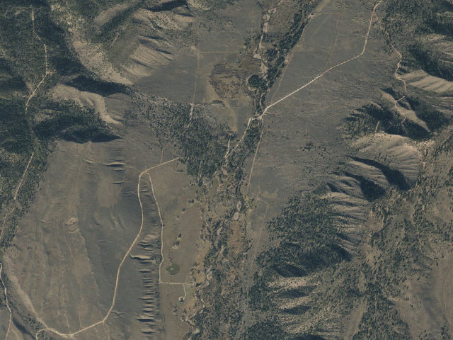 Aerial image of Yellowstone