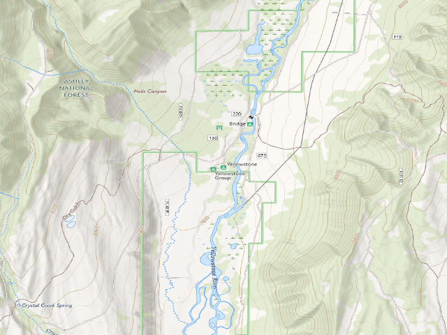 USGS topographic map of Yellowstone
