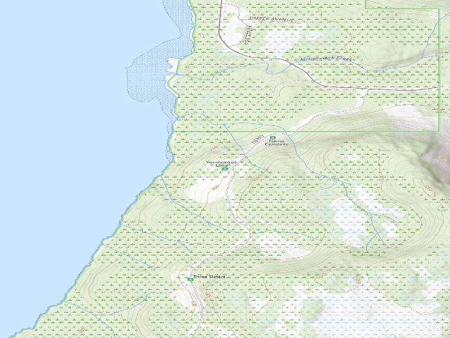 USGS topographic map of Yunshookuh Loop