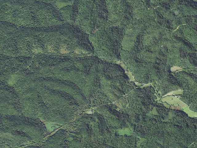 Aerial image of Zaleski State Forest Backpack Trail - Camp 2