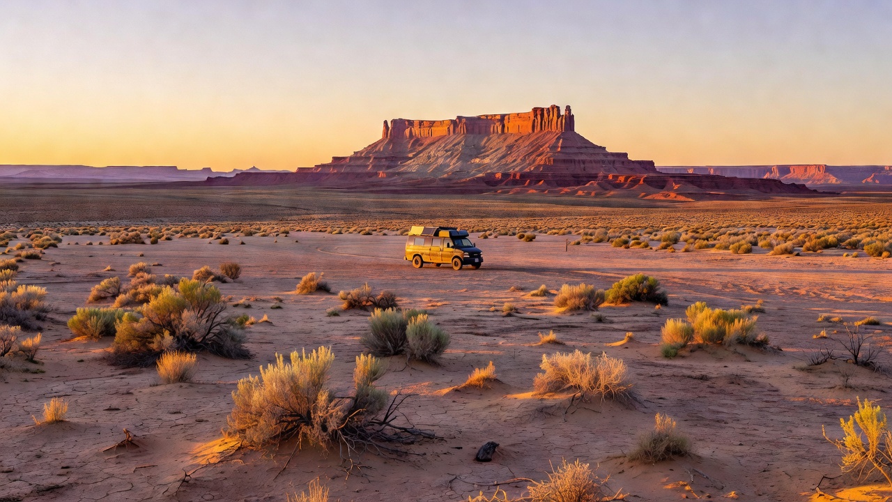 An imagined scene representing Boondocking