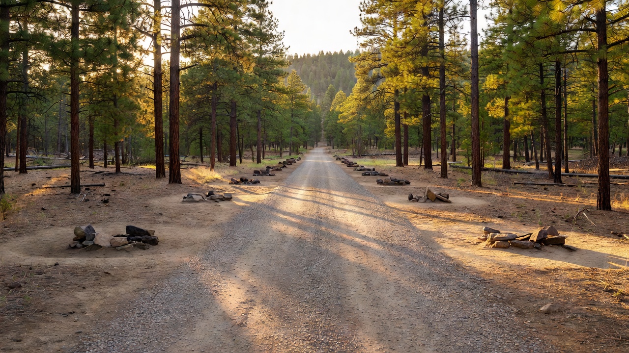 An imagined scene representing Dispersed Camping Corridor