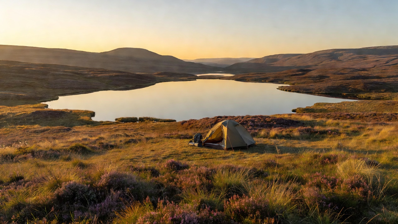 An imagined scene representing Wild camping