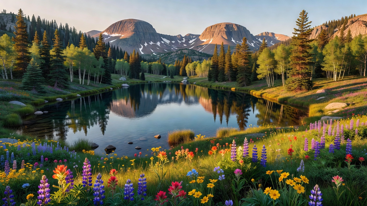 An imagined scene of Ashley National Forest