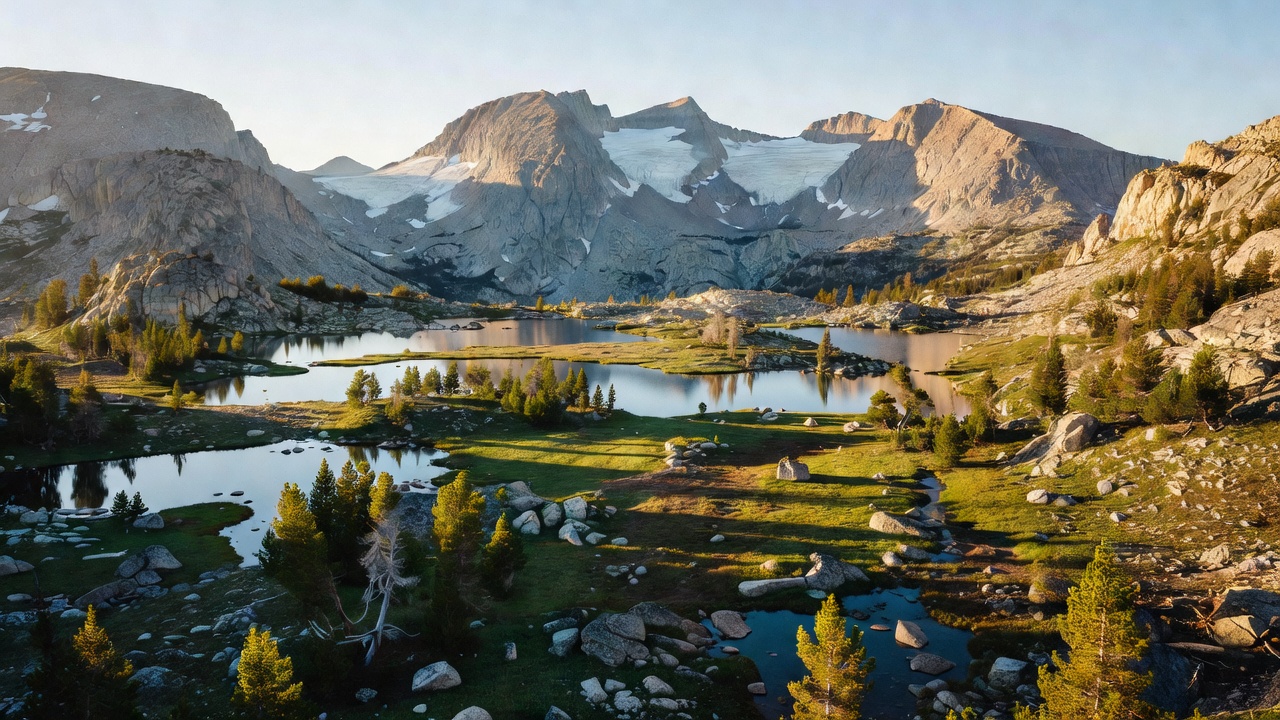 An imagined scene of Bridger-Teton National Forest