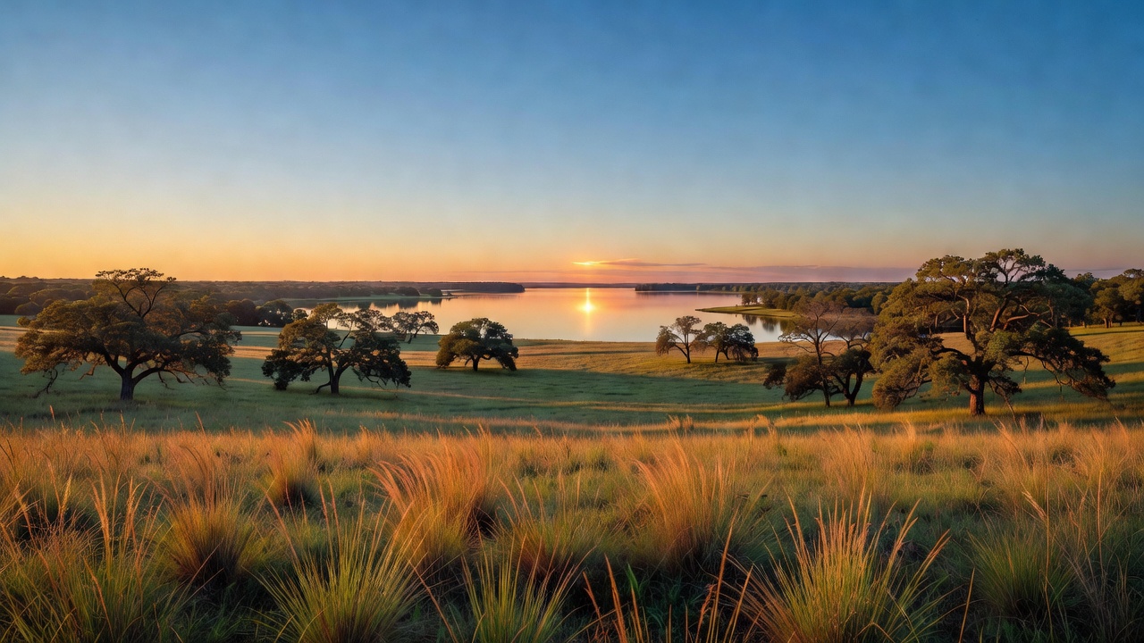 An imagined scene of Caddo National Grassland