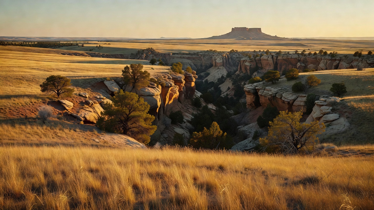 An imagined scene of Comanche National Grassland