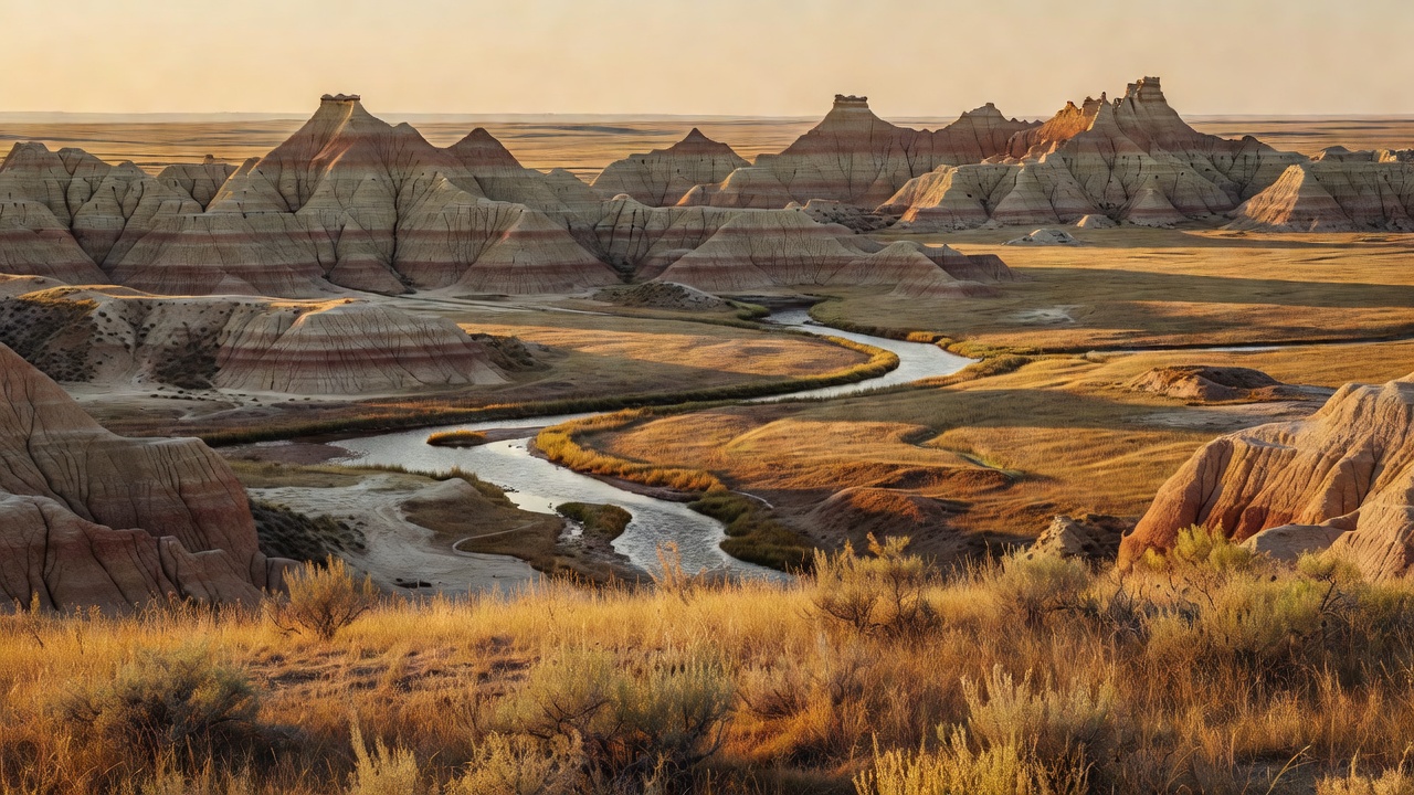 An imagined scene of Dakota Prairie Grasslands