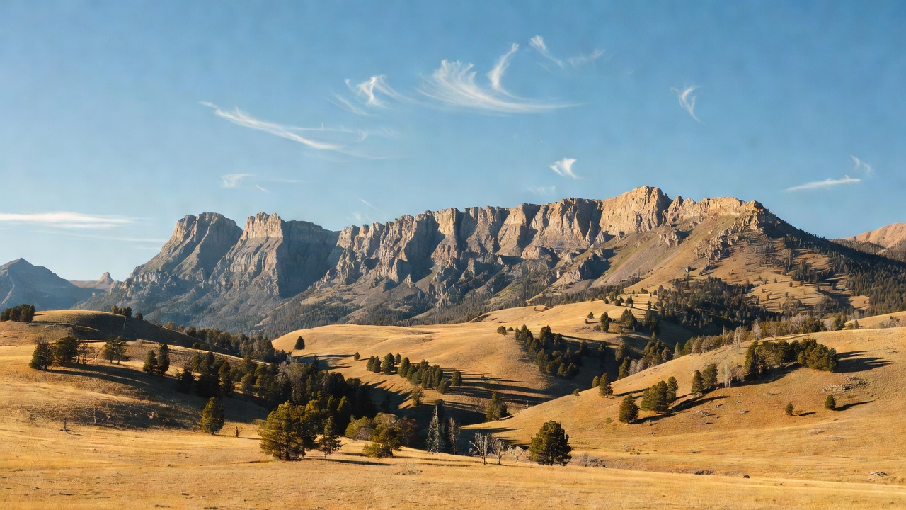 An imagined scene of Helena-Lewis and Clark National Forest