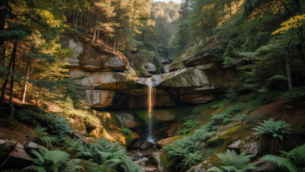 An imagined scene of Hoosier National Forest