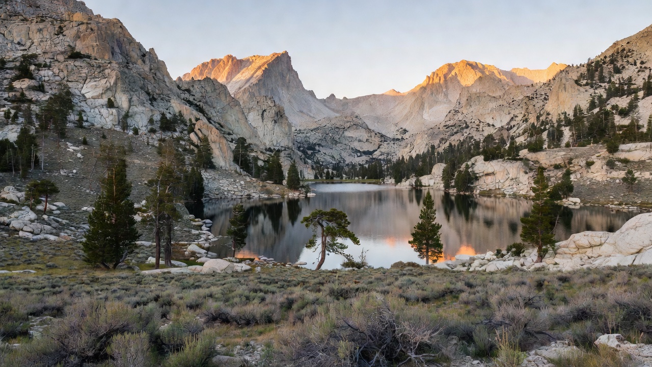 An imagined scene of Inyo National Forest