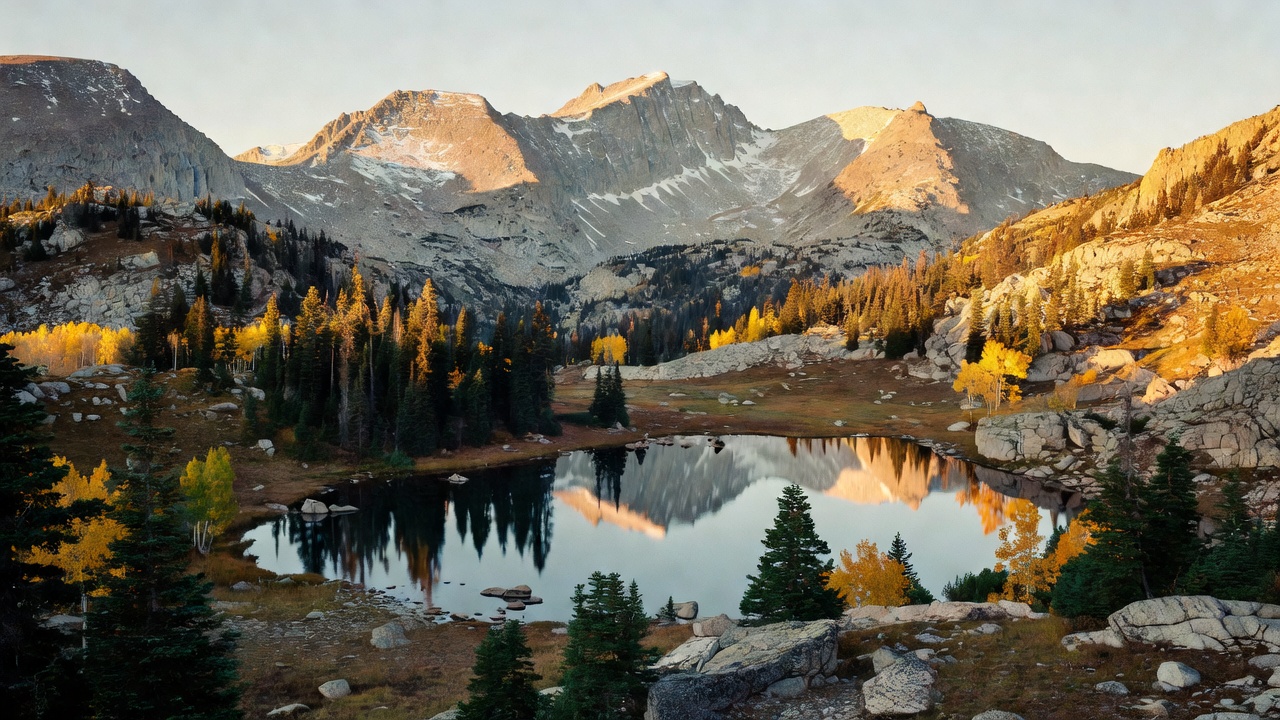 An imagined scene of Medicine Bow-Routt National Forest