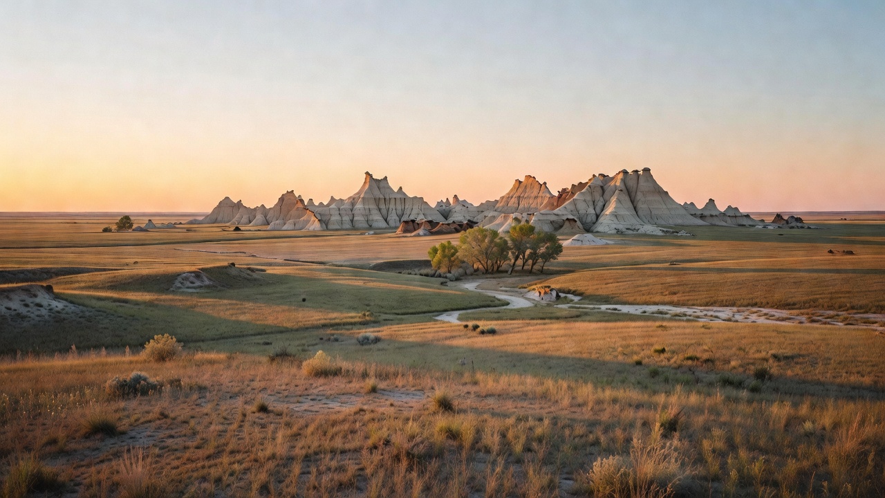 An imagined scene of Oglala National Grassland