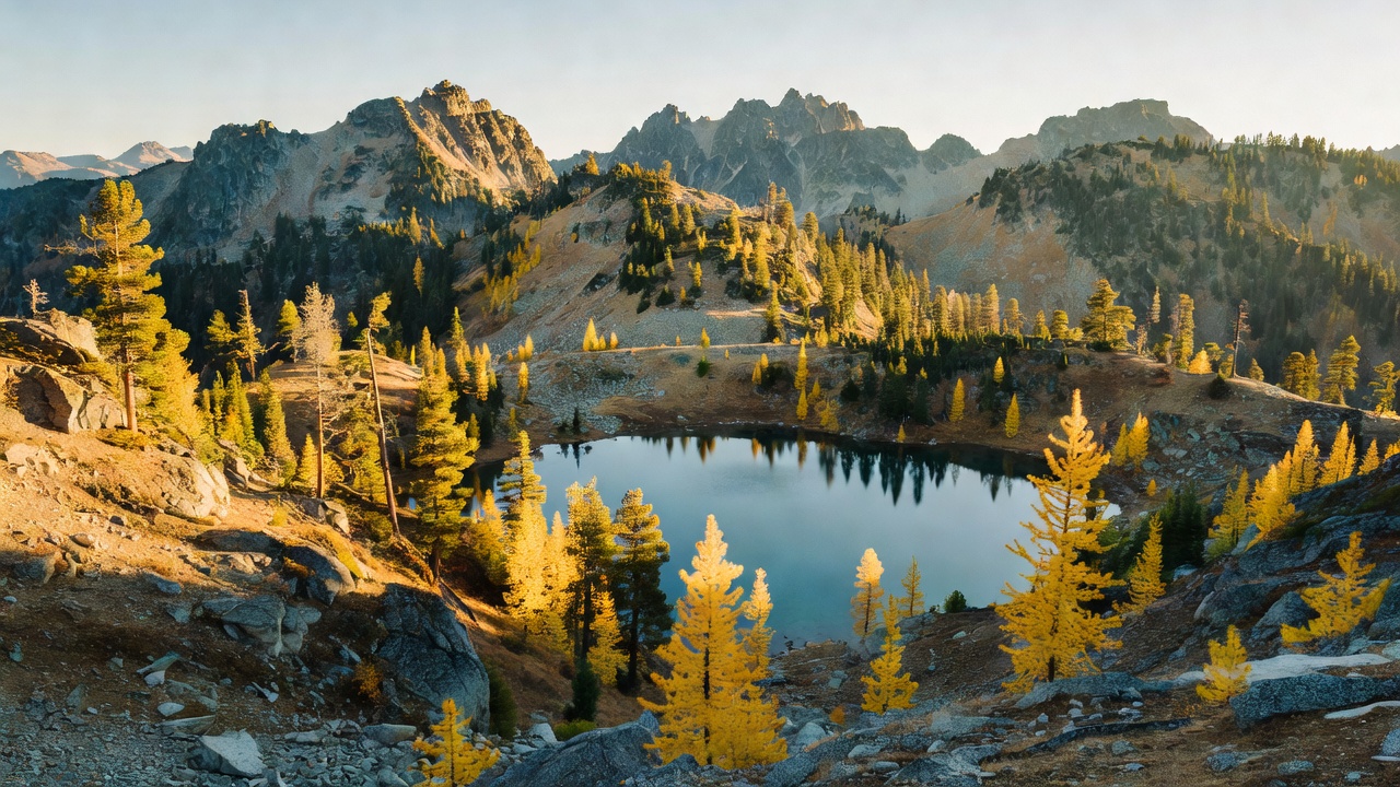 An imagined scene of Okanogan-Wenatchee National Forest