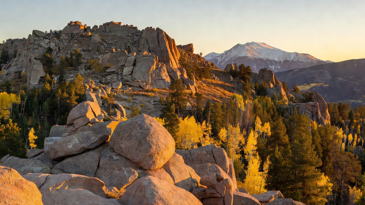 An imagined scene of Pike and San Isabel National Forests