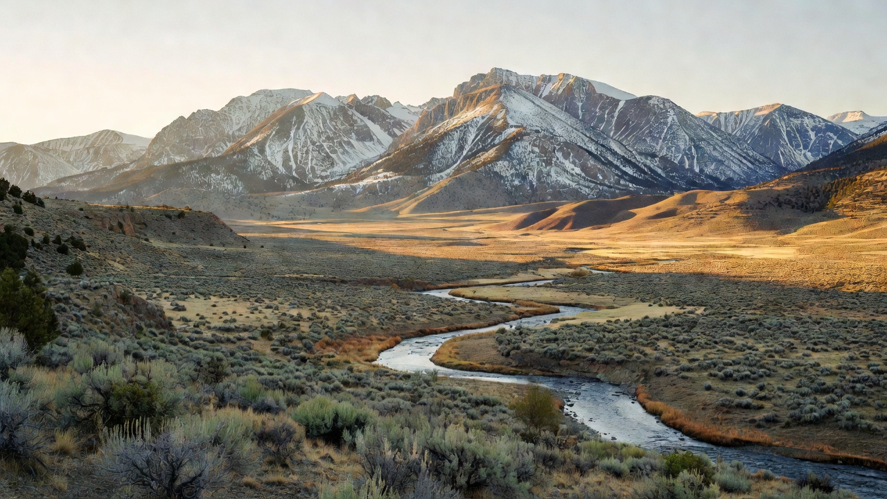An imagined scene of Rio Grande National Forest