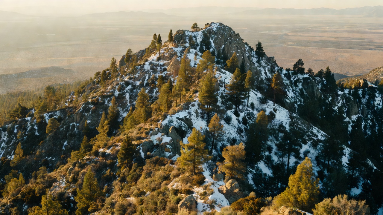 An imagined scene of San Bernardino National Forest