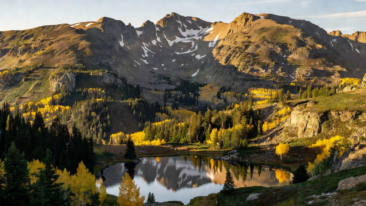 An imagined scene of San Juan National Forest