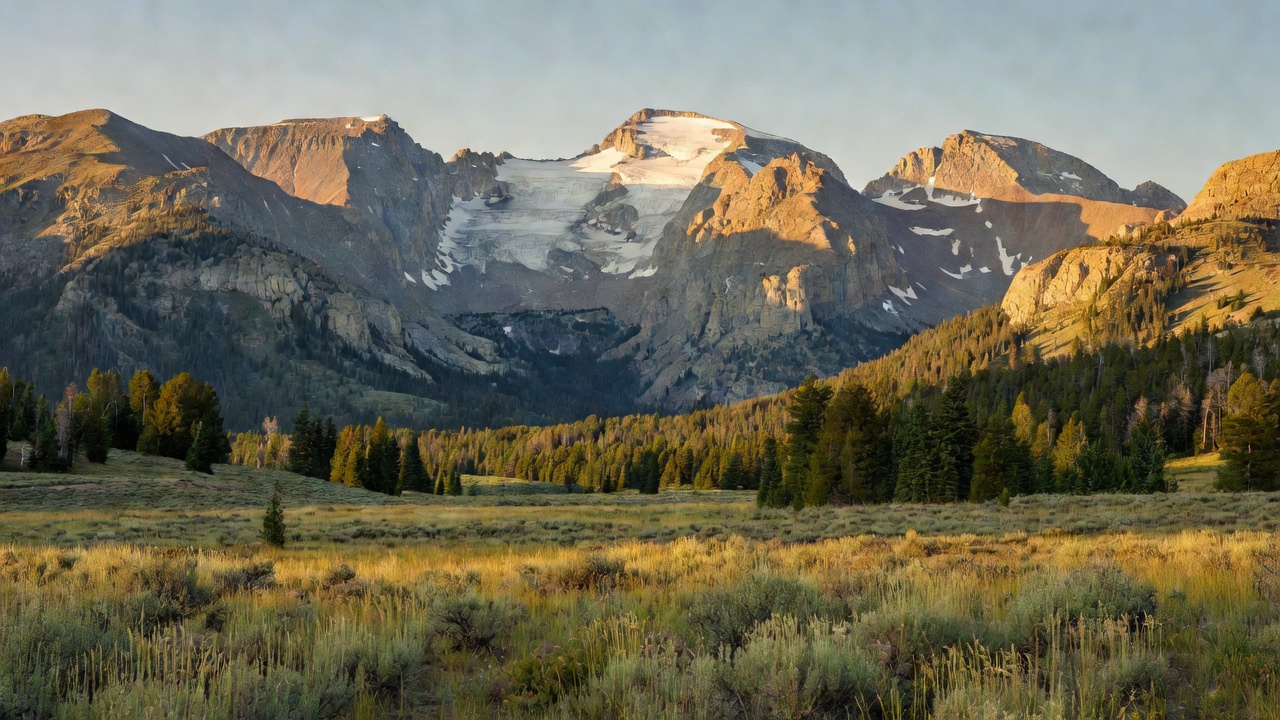 An imagined scene of Shoshone National Forest