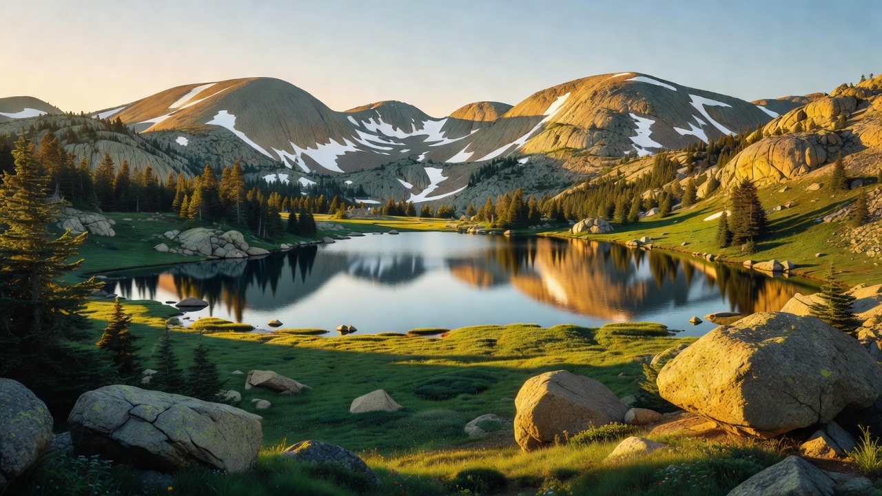 An imagined scene of Uinta-Wasatch-Cache National Forest