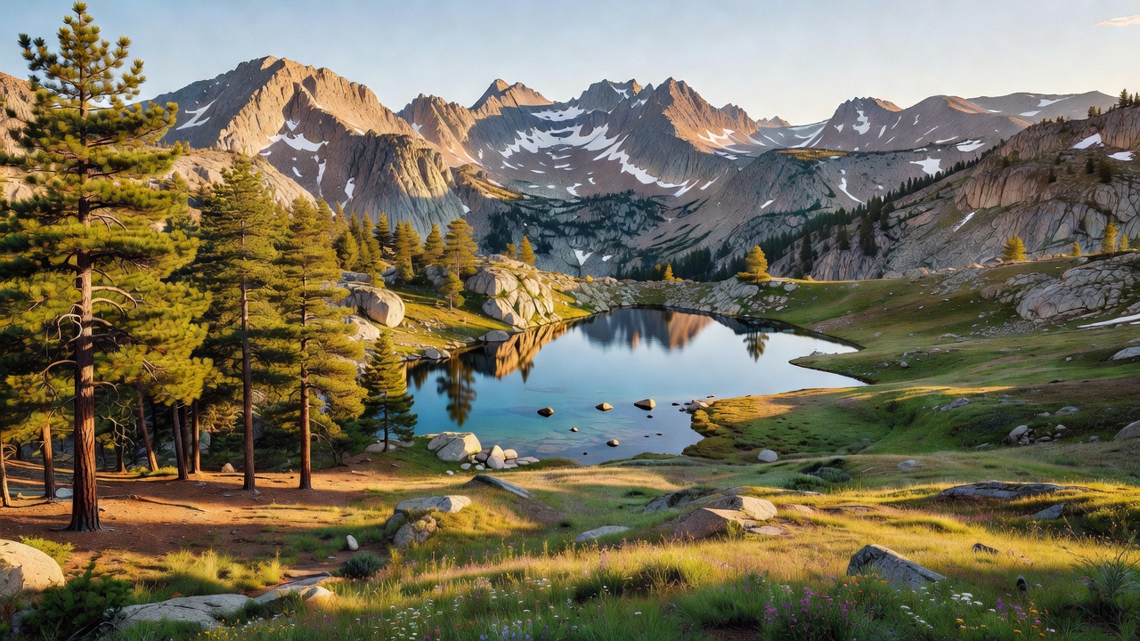 An imagined scene of Wallowa-Whitman National Forest
