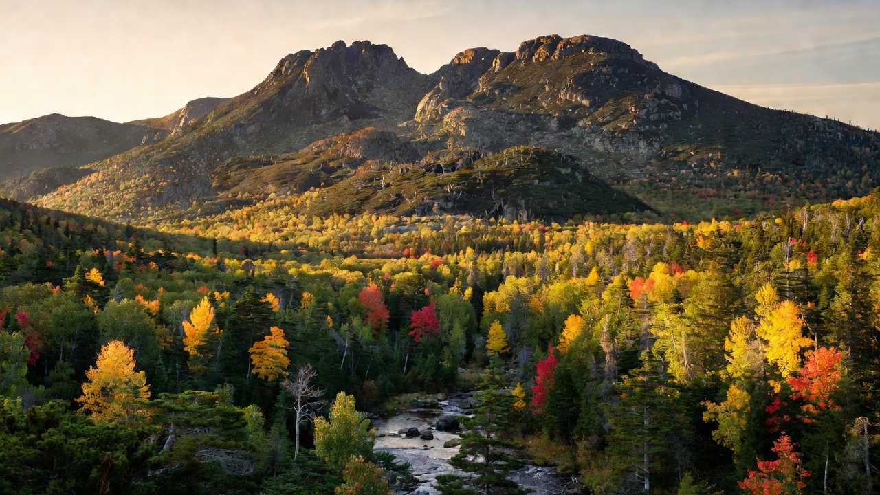 An imagined scene of White Mountain National Forest
