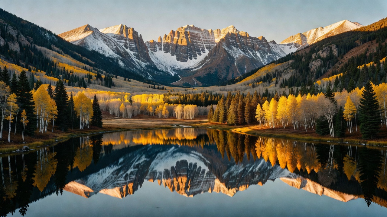 An imagined scene of White River National Forest