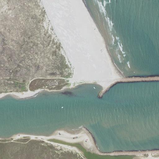 Aerial view of the land around Willacy County — near Padre Island National