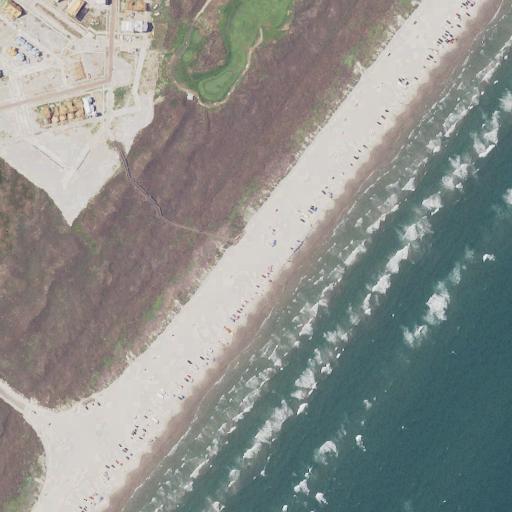 Aerial view of the land around Nueces County