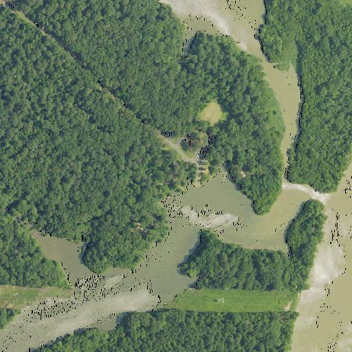 Aerial view of the land around Sumter County