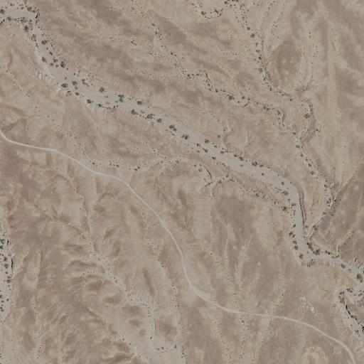 Aerial view of the land around BLM public land — near Yuma