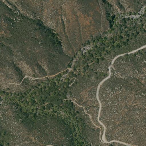 Aerial view of the land around Cleveland National Forest — near Ramona