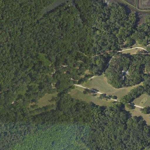Aerial view of the land around Charleston County