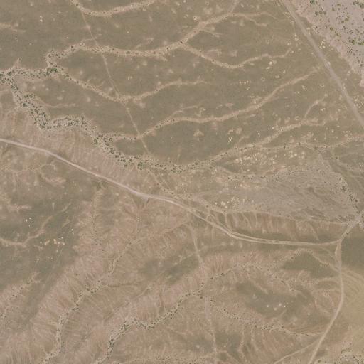 Aerial view of the land around BLM public land