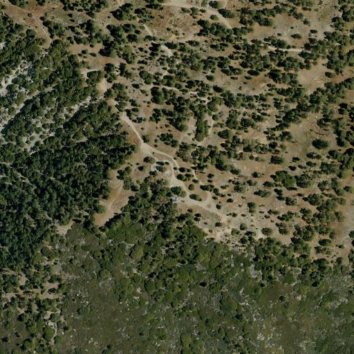 Aerial view of the land around San Bernardino National Forest