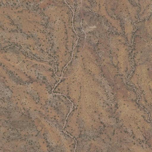 Aerial view of the land around BLM public land — near Wickenburg