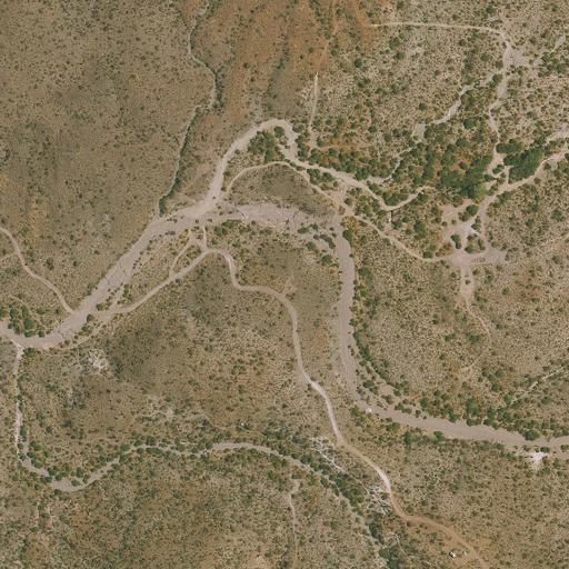 Aerial view of the land around BLM public land — near Phoenix