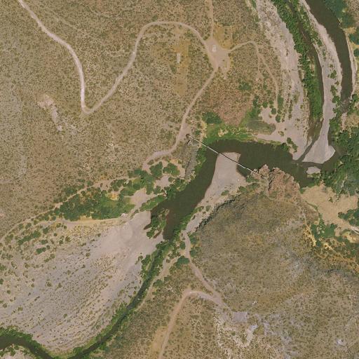 Aerial view of the land around Yavapai County — near Sheep Bridge