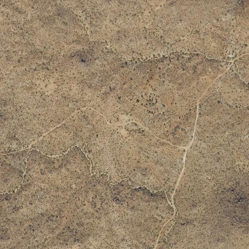 Aerial view of the land around BLM public land
